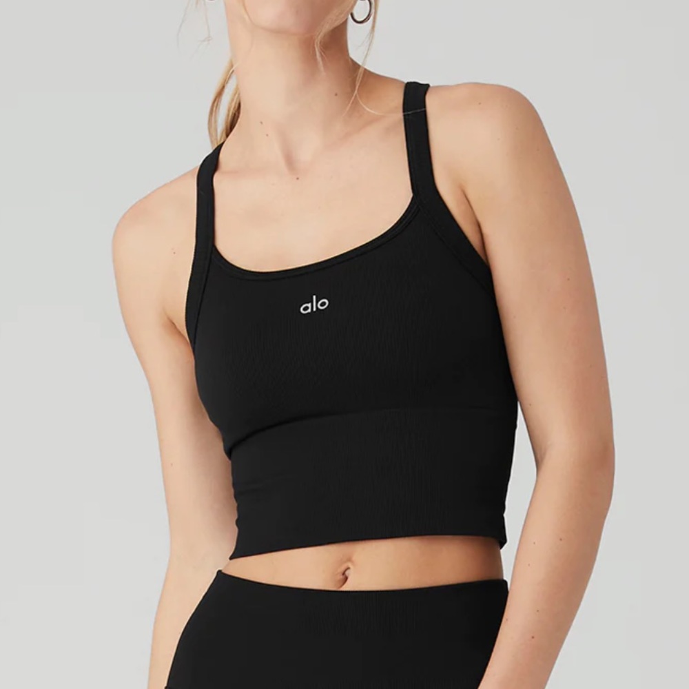 Alo Yoga Seamless Ribbed Favorite Bra Tank